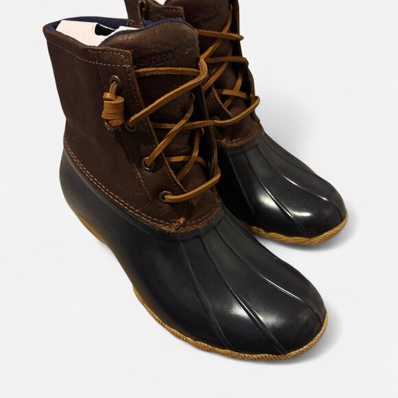 Sperry Shoes - Sperry Women's Brown and Blue Duck Boots